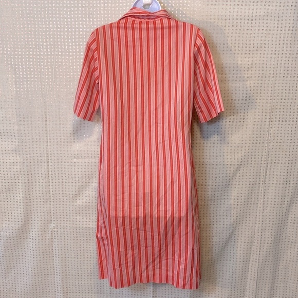 Vintage Country Miss Striped Button Down Collared Dress - Picture 6 of 7